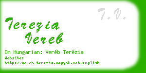 terezia vereb business card